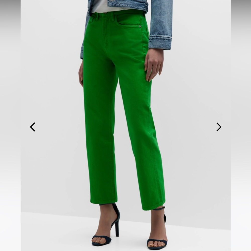 NWOT Frame ‘Le Jane Crop’ Straight Leg Jeans in Peridot SZ 24